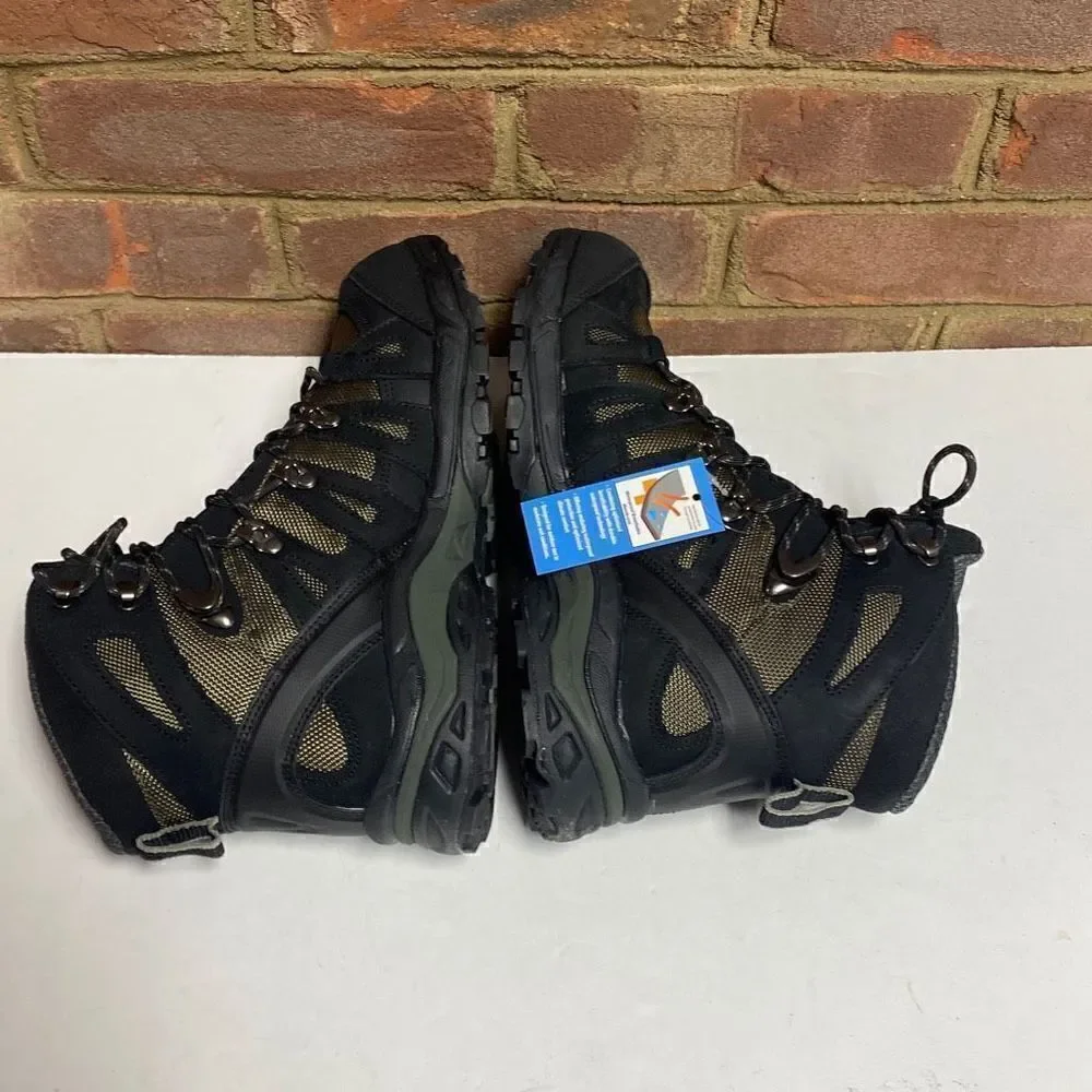 Maelstrom Black/Olive Adventurer Mid Waterproof Hiking Boot Size 8.5 NEW